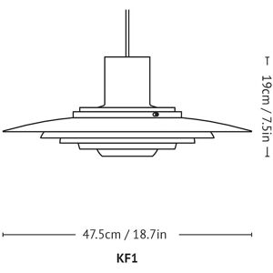 &Tradition P376 Hvit Takpendel - Taklampe &Tradition P376 Hvit Takpendel - Taklampe