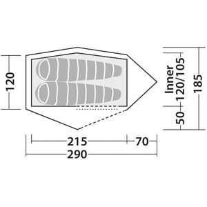 Robens Challenger 2 Tunnel tent - 2 Person Robens Challenger 2 Tunnel tent - 2 Person