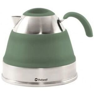 Outwell Model 1.5L Collapsible Kettle - Portable Stainless Steel Green Outwell Model 1.5L Collapsible Kettle - Portable Stainless Steel Green