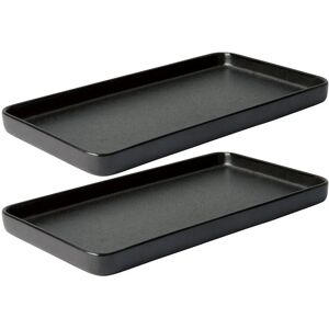 Aida Raw Rektangulært Fadsæt - 2 stk - Titanium Black Aida Raw Rektangulært Fadsæt - 2 stk - Titanium Black