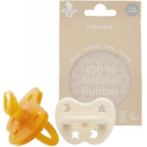 Hevea Smokk - 2-pakning - Naturlig Gummi - Beige/Oransje - 0-36 måneder Hevea Smokk - 2-pakning - Naturlig Gummi - Beige/Oransje - 0-36 måneder