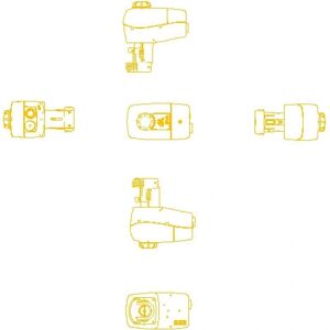 Danfoss 082H0161 Reversibel gearmotor - Ventilationsventil Danfoss 082H0161 Reversibel gearmotor - Ventilationsventil