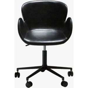 DAN-FORM Gaia Kontorstol - Vintage svart kunstskinn - Moderne design DAN-FORM Gaia Kontorstol - Vintage svart kunstskinn - Moderne design