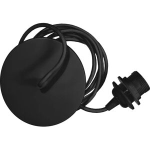 UMAGE Rosette Taklampe E27 Tekstilkabel - Svart UMAGE Rosette Taklampe E27 Tekstilkabel - Svart