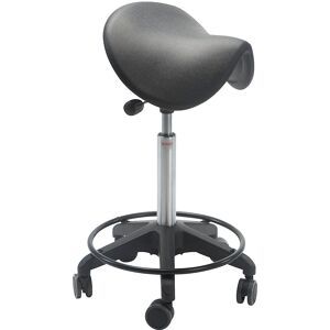 Taburete ergonómico de silla de montar - Altura ajustable, ruedas 65mm Taburete ergonómico de silla de montar - Altura ajustable, ruedas 65mm
