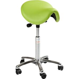 Taburete de oficina verde claro - Diseño en sillín - Ergonómico Taburete de oficina verde claro - Diseño en sillín - Ergonómico