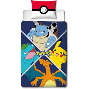 Pokémon Sengetøjssæt - 140x200 cm - Pikachu - 2-i-1 bomuld Pokémon Sengetøjssæt - 140x200 cm - Pikachu - 2-i-1 bomuld