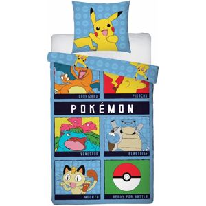 Licens Pokémon Sengetøj - Pikachu 2-i-1 - Bomuld Licens Pokémon Sengetøj - Pikachu 2-i-1 - Bomuld