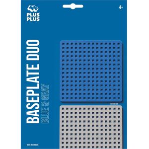 Plaques de base Duo Plus-Plus - Bleu/Gris - Pour Structures Créatives - Publicité Plaques de base Duo Plus-Plus - Bleu/Gris - Pour Structures Créatives - Publicité