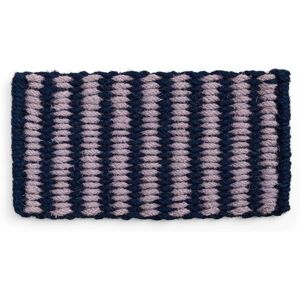 HAY Kokos dørmatte, stripe, 80x40 cm - Lavendel/Navy HAY Kokos dørmatte, stripe, 80x40 cm - Lavendel/Navy