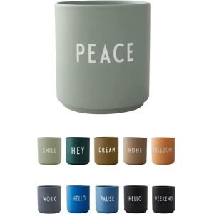 Grön Design Letters Mugg - Peace - Favorit - 8cm Grön Design Letters Mugg - Peace - Favorit - 8cm