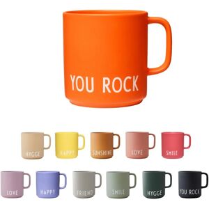 Design Letters Orange Mugg - You Rock - Porslin Design Letters Orange Mugg - You Rock - Porslin