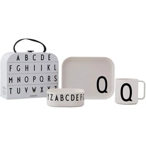 Design Letters Unisex White Dinnerware Set - Classics in a Suitcase Design Letters Unisex White Dinnerware Set - Classics in a Suitcase