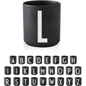 Design Letters Svart Bone China Kopp - Personlig Bokstav Design Letters Svart Bone China Kopp - Personlig Bokstav