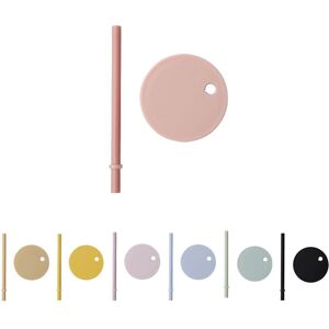 Design Letters Nude Sugerør & Lokk - Drikkesett Design Letters Nude Sugerør & Lokk - Drikkesett