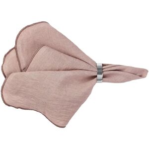 Broste Copenhagen Serviettes en lin Rose - 45x45cm Broste Copenhagen Serviettes en lin Rose - 45x45cm