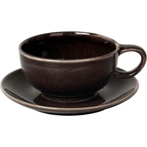 Broste Copenhagen Nordic Coal Tasse mit Untertasse - Cup & Saucer Broste Copenhagen Nordic Coal Tasse mit Untertasse - Cup & Saucer