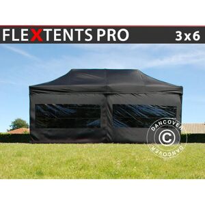 Dancover FleXtents PRO 3x6m Tenda portatile nera per eventi Dancover FleXtents PRO 3x6m Tenda portatile nera per eventi