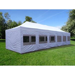 Carpa FleXtents PRO 4x12m Blanca de Dancover con Laterales Carpa FleXtents PRO 4x12m Blanca de Dancover con Laterales
