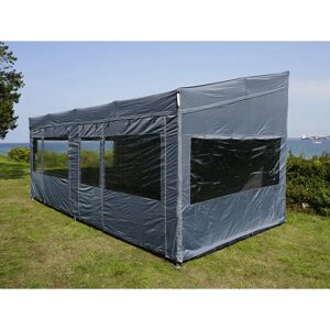 Dancover Pavilione - FleXtents PRO Trapezo 3x6m - Impermeabile, Grigio, con 4 pareti Dancover Pavilione - FleXtents PRO Trapezo 3x6m - Impermeabile, Grigio, con 4 pareti