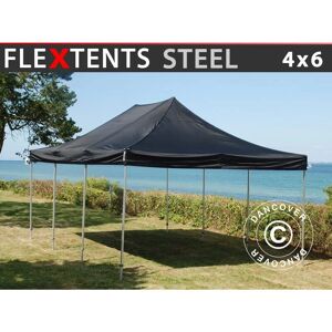 Dancover Carpa Plegable FleXtents Steel 4x6 m Negro - Carpa Plegable Dancover Carpa Plegable FleXtents Steel 4x6 m Negro - Carpa Plegable