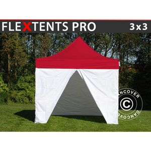 Dancover Pop up gazebo FleXtents PRO - Medical & Emergency Tent 3x3m Red/White Dancover Pop up gazebo FleXtents PRO - Medical & Emergency Tent 3x3m Red/White