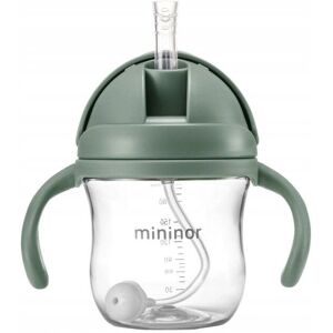 Mininor Kinderbekers met rietje - Tritan - 220 ml - Groen Mininor Kinderbekers met rietje - Tritan - 220 ml - Groen