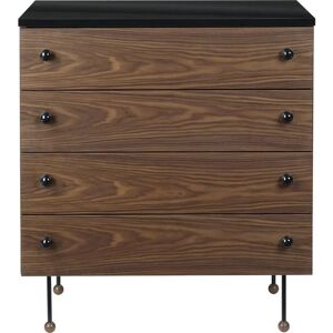 GUBI 62 Commodes en noyer américain - 4 tiroirs - Publicité GUBI 62 Commodes en noyer américain - 4 tiroirs - Publicité