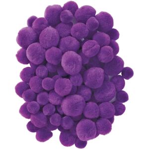Pompons Violets Colorations - Fournitures d'artisanat - Publicité Pompons Violets Colorations - Fournitures d'artisanat - Publicité