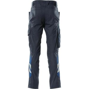 Pantaloni leggeri blu navy scuro con tasche per ginocchiere - Uomo - 18379-230 Pantaloni leggeri blu navy scuro con tasche per ginocchiere - Uomo - 18379-230