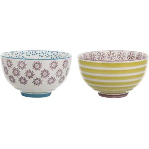 Bloomingville Set 2 Bowls - Hand-painted, Multi-color Bloomingville Set 2 Bowls - Hand-painted, Multi-color