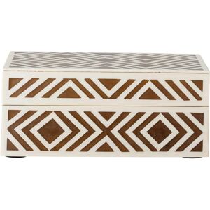 Bloomingville Henny Caja de Almacenamiento - Decorativa de Resina con Tapa Bloomingville Henny Caja de Almacenamiento - Decorativa de Resina con Tapa
