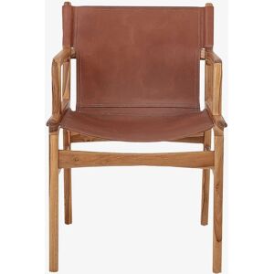Bloomingville Ollie Lounge Chair - Læder, Brun - Dansk Design Bloomingville Ollie Lounge Chair - Læder, Brun - Dansk Design