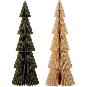 Bloomingville Milan Papier-Weihnachtsbaum 2er Pack - Weihnachtsdeko Bloomingville Milan Papier-Weihnachtsbaum 2er Pack - Weihnachtsdeko