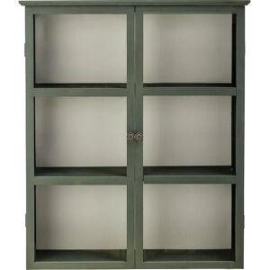 Vitrine en bois vert de Bloomingville - 85x100 cm - Tone - Publicité Vitrine en bois vert de Bloomingville - 85x100 cm - Tone - Publicité