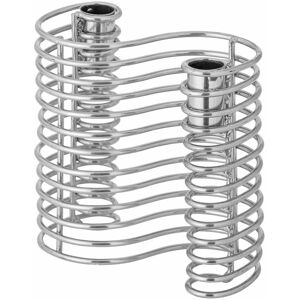 Porta candela Bloomingville Wavela - Argento - Supporto per candela Porta candela Bloomingville Wavela - Argento - Supporto per candela