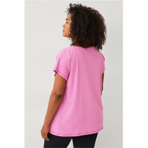 Zizzi - ABasic One S/S Rosa - Kvinne - T-skjorte Zizzi - ABasic One S/S Rosa - Kvinne - T-skjorte