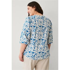 Zizzi CaEllo 3/4 Dame Skjorte Zizzi CaEllo 3/4 Dame Skjorte