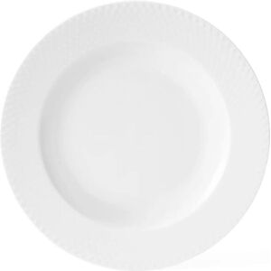 Lyngby Porcelæn Rhombe Deep Plate - 23cm White Lyngby Porcelæn Rhombe Deep Plate - 23cm White