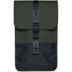 Rains Groene Unisex Trail Rugzak - Waterdicht - One Size Rains Groene Unisex Trail Rugzak - Waterdicht - One Size