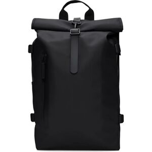 Sac à dos grand noir W3 de RAINS - Imperméable, Unisexe, 23L Sac à dos grand noir W3 de RAINS - Imperméable, Unisexe, 23L
