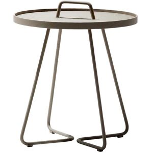 Cane-line On-the-move sidebord - Utendørs, Ø 44 x H 54 cm, taupe Cane-line On-the-move sidebord - Utendørs, Ø 44 x H 54 cm, taupe