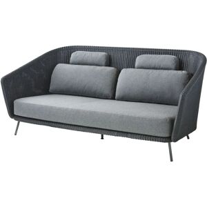 Cane-line Mega utendørs 2-seters sofa - Grafitt/Weave Cane-line Mega utendørs 2-seters sofa - Grafitt/Weave