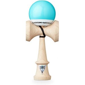 KROM Kendama en bois de hêtre - Bleu ciel - Jouet de compétence - Publicité KROM Kendama en bois de hêtre - Bleu ciel - Jouet de compétence - Publicité
