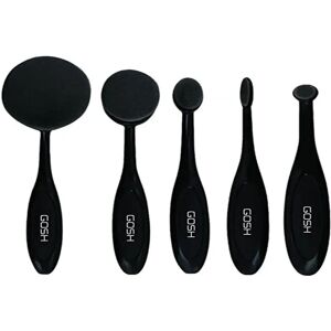 GOSH Sminkborstar Set - Ansikte, Kontur, Rouge, Eyeliner, Blanda GOSH Sminkborstar Set - Ansikte, Kontur, Rouge, Eyeliner, Blanda