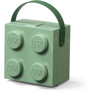 LEGO Pískově Zelená Úložná Krabice - 11,5x15,5x15,8 - 4 Tlačítka - Uni velikost LEGO Pískově Zelená Úložná Krabice - 11,5x15,5x15,8 - 4 Tlačítka - Uni velikost