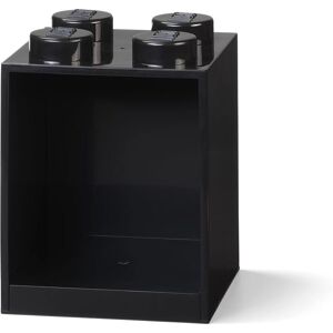 Úložný policový box LEGO Brick 4 - Černá - Úložný policový box Úložný policový box LEGO Brick 4 - Černá - Úložný policový box