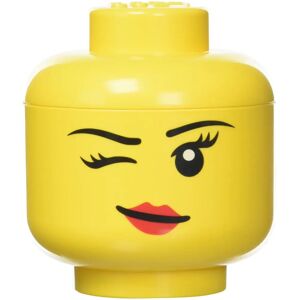 LEGO Storage Head Mini - Stapelbar, 12cm - Hellgelb - Aufbewahrungsbox LEGO Storage Head Mini - Stapelbar, 12cm - Hellgelb - Aufbewahrungsbox