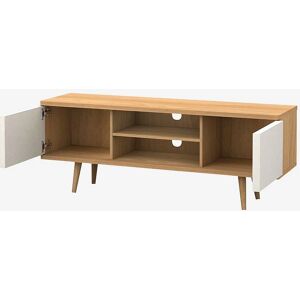 Homeroom Alandra TV-Schrank - Beige/Weiß - Skandinavischer Stil Homeroom Alandra TV-Schrank - Beige/Weiß - Skandinavischer Stil