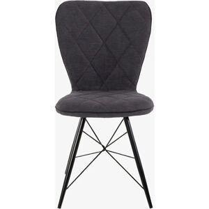 Loft24 Model Viola Sæt med 2 Grå Stoffe Spisestole - Stole Loft24 Model Viola Sæt med 2 Grå Stoffe Spisestole - Stole